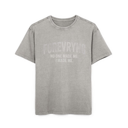 FOREVRYNG No One Made Me. I Made Me." -  Oversized Gym T‑Shirt Printify