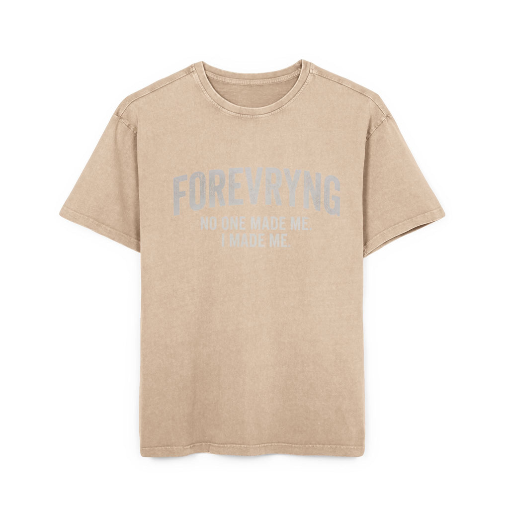 FOREVRYNG® - No One Made Me. I Made Me." - Oversized Gym T‑Shirt