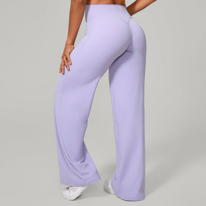 Comfortable High-Waisted Straight Leg Yoga Pants for Women eprolo