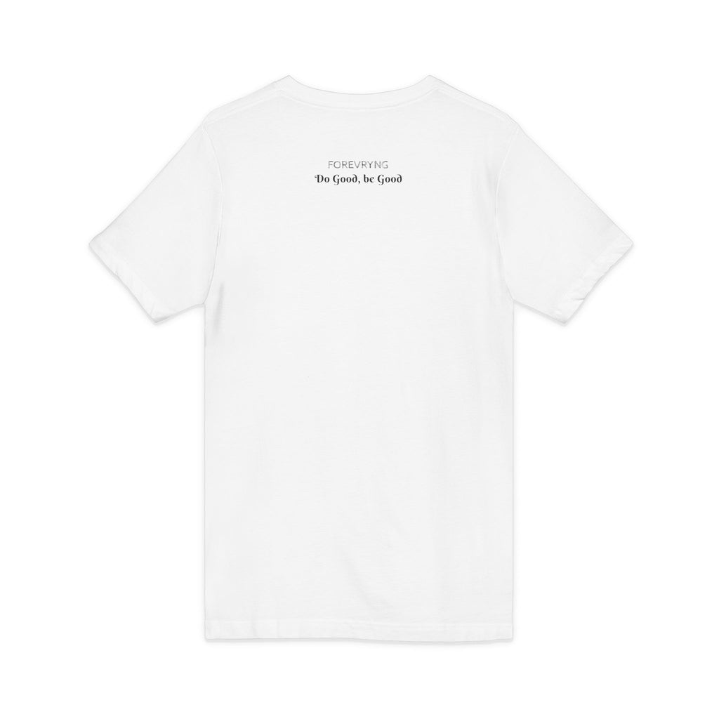 FOREVRYNG® V-Ausschnitt T-Shirt „Do Good, Be Good“
