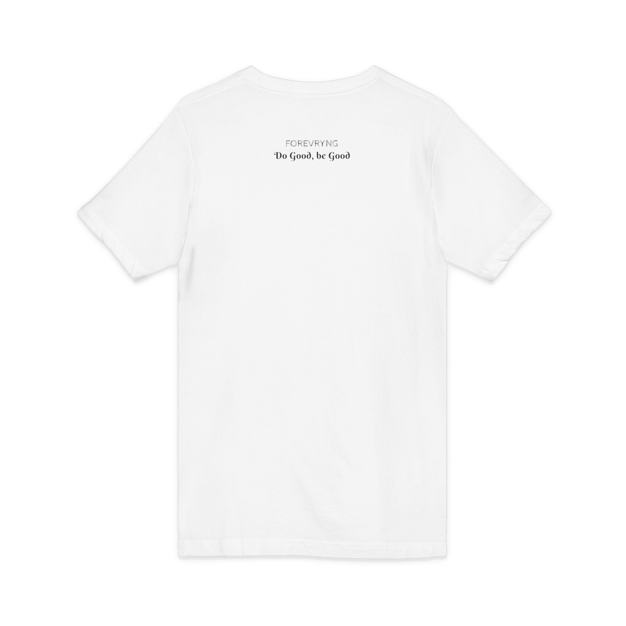 FOREVRYNG® V-Ausschnitt T-Shirt „Do Good, Be Good“