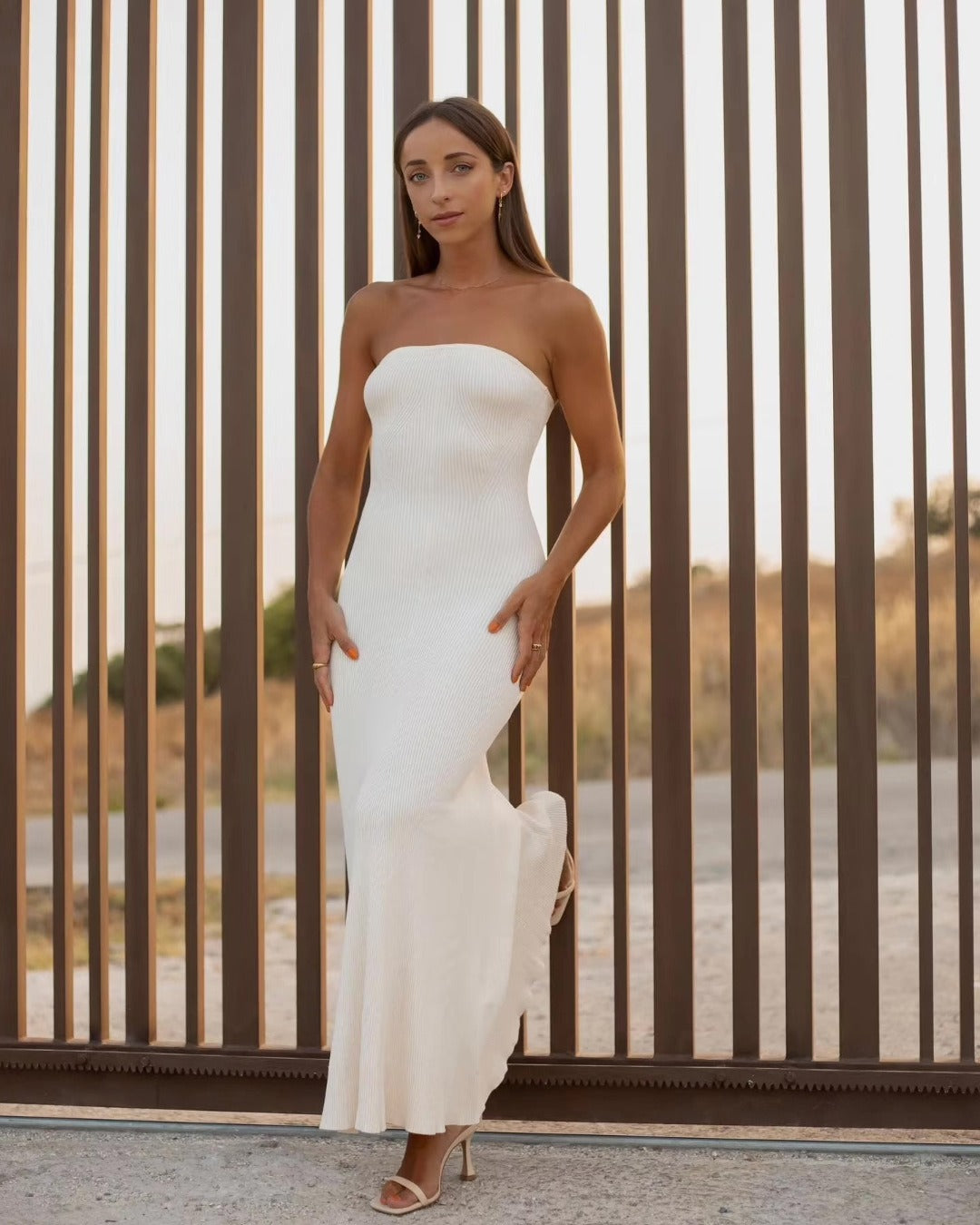 Knitted Dresses Woman Sexy Backless Evening Dresses eprolo
