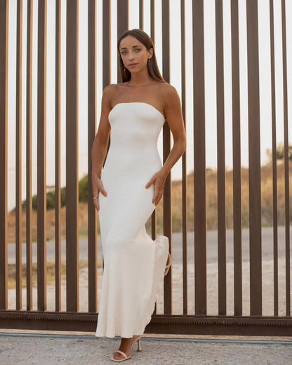 Knitted Dresses Woman Sexy Backless Evening Dresses eprolo