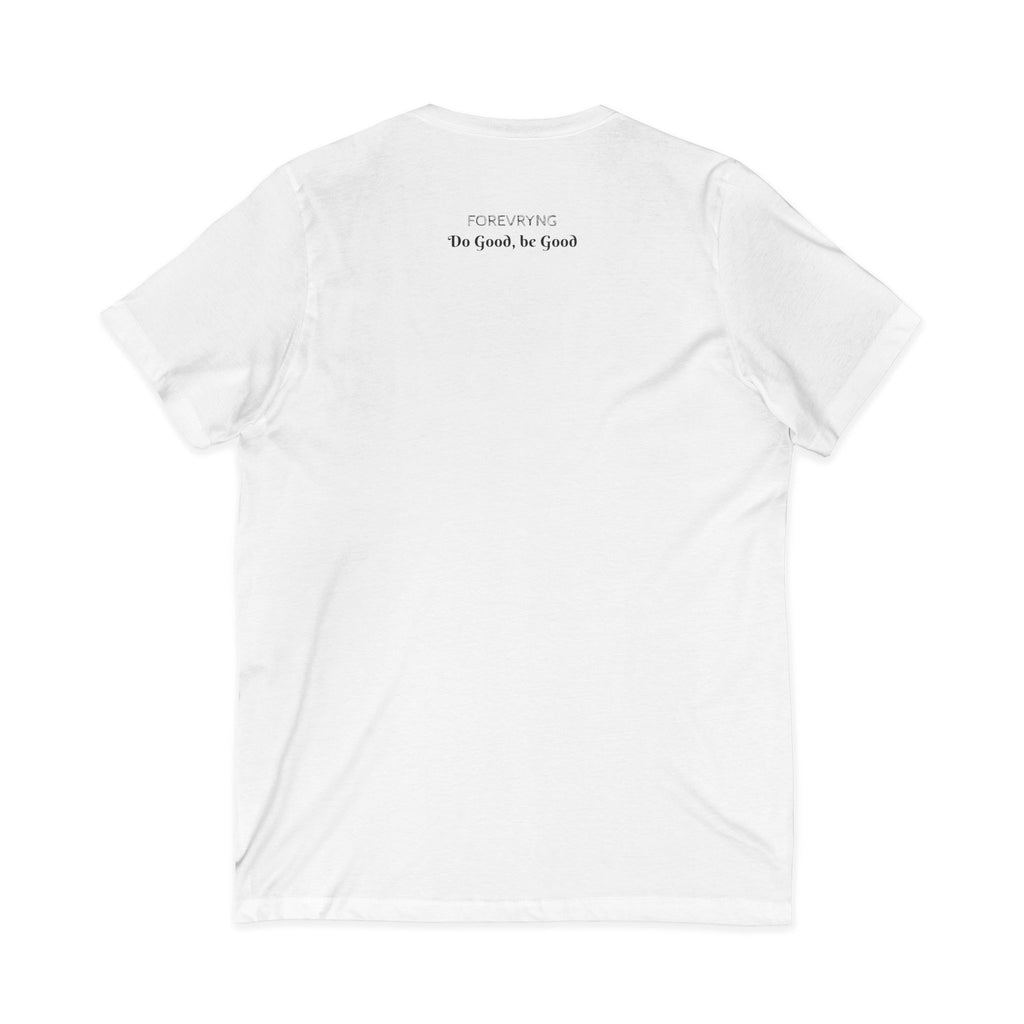 FOREVRYNG® V-Ausschnitt T-Shirt „Do Good, Be Good“