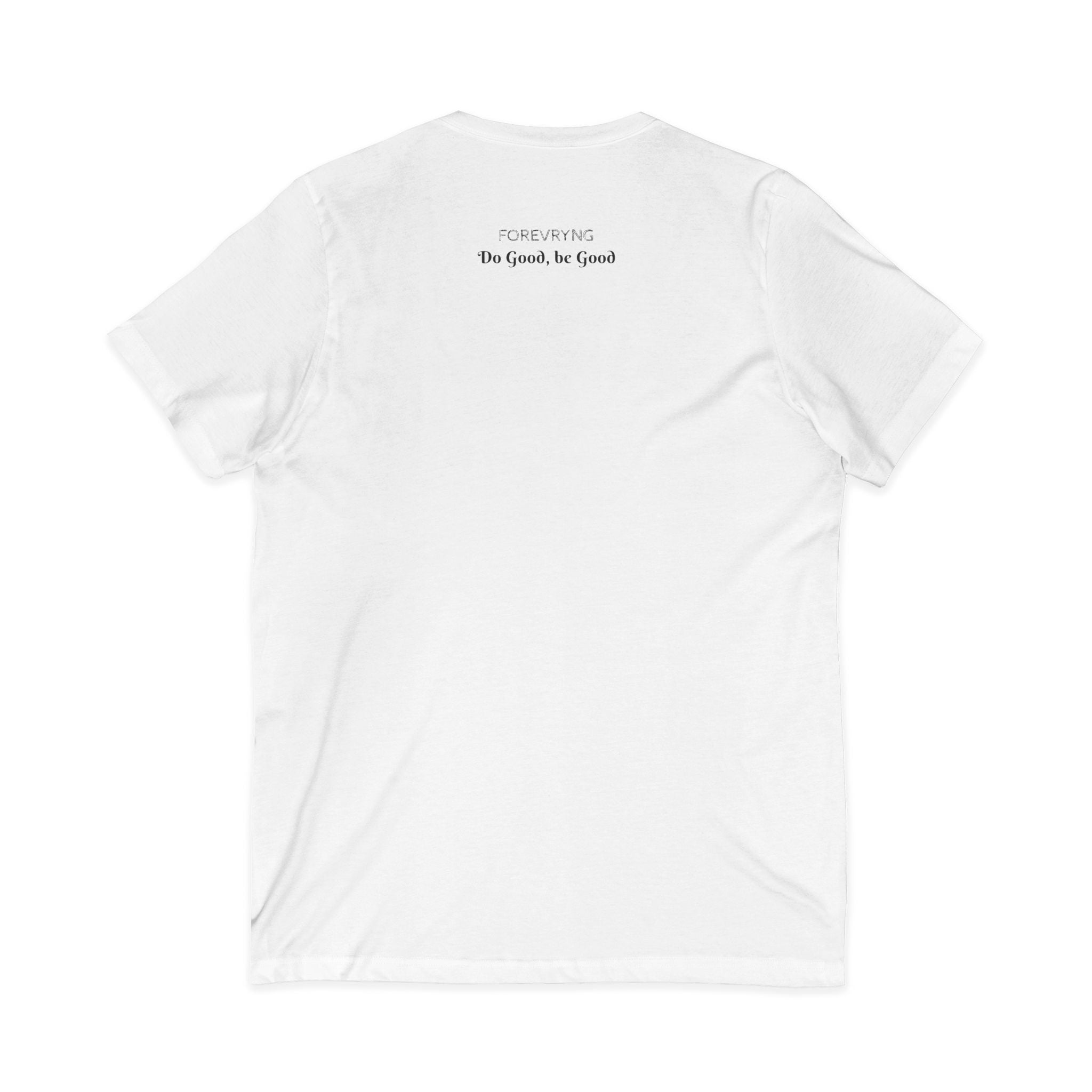 FOREVRYNG® V-Ausschnitt T-Shirt „Do Good, Be Good“