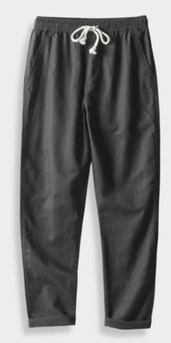Men's Stand Collar Slim Fit Linen-Cotton Suit Set eprolo