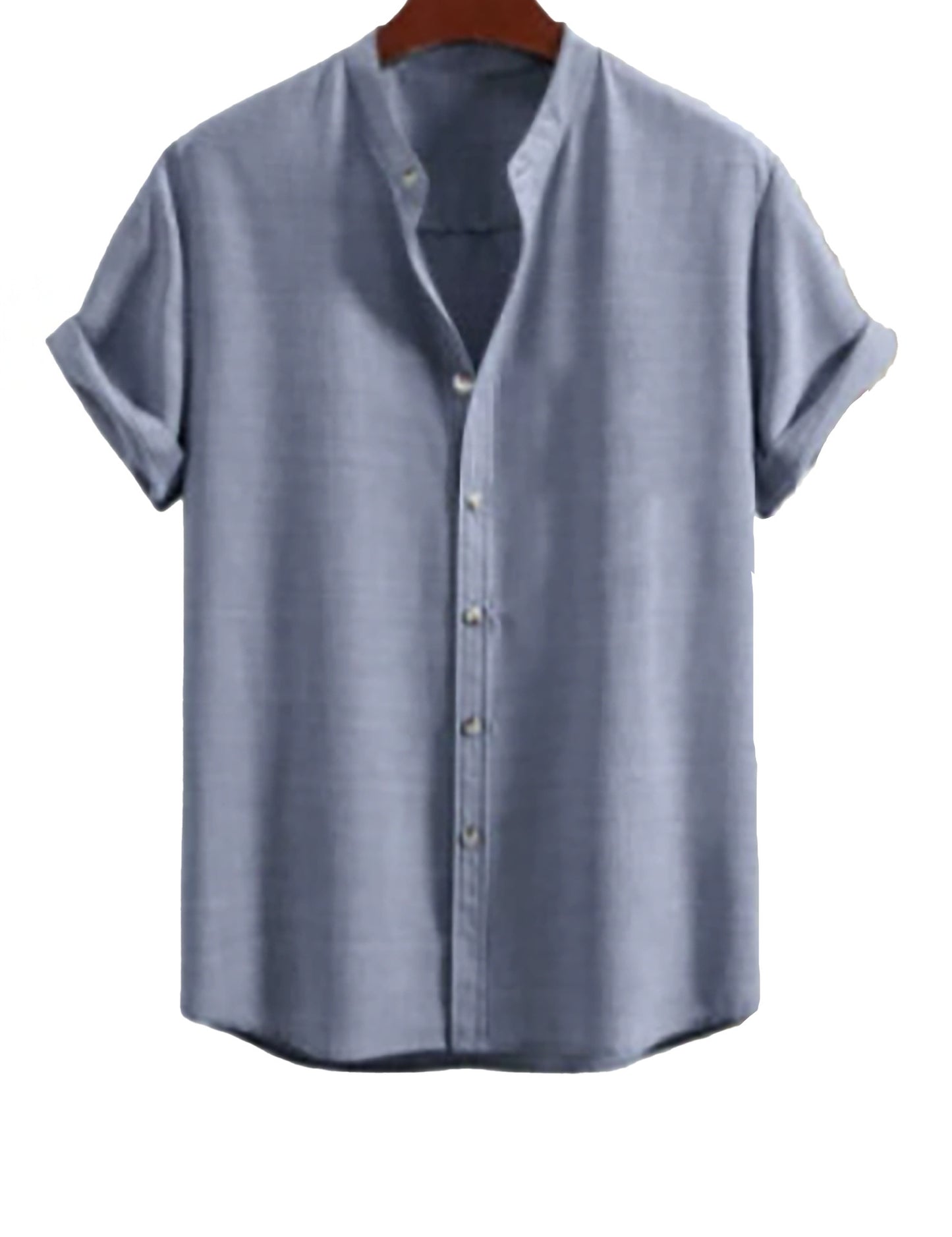 Men's Stand Collar Slim Fit Linen-Cotton Suit Set eprolo