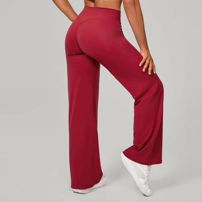 Comfortable High-Waisted Straight Leg Yoga Pants for Women eprolo