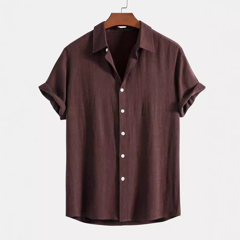 Men's Stand Collar Slim Fit Linen-Cotton Suit Set eprolo