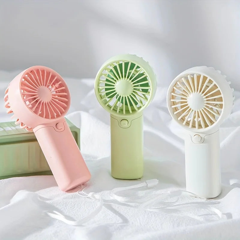 Mini Portable Fan, Lightweight Handheld Fan - Ideal for Office, Outdoor, Traveling (Requires AAA batteries, not included) FOREVRYNG ®